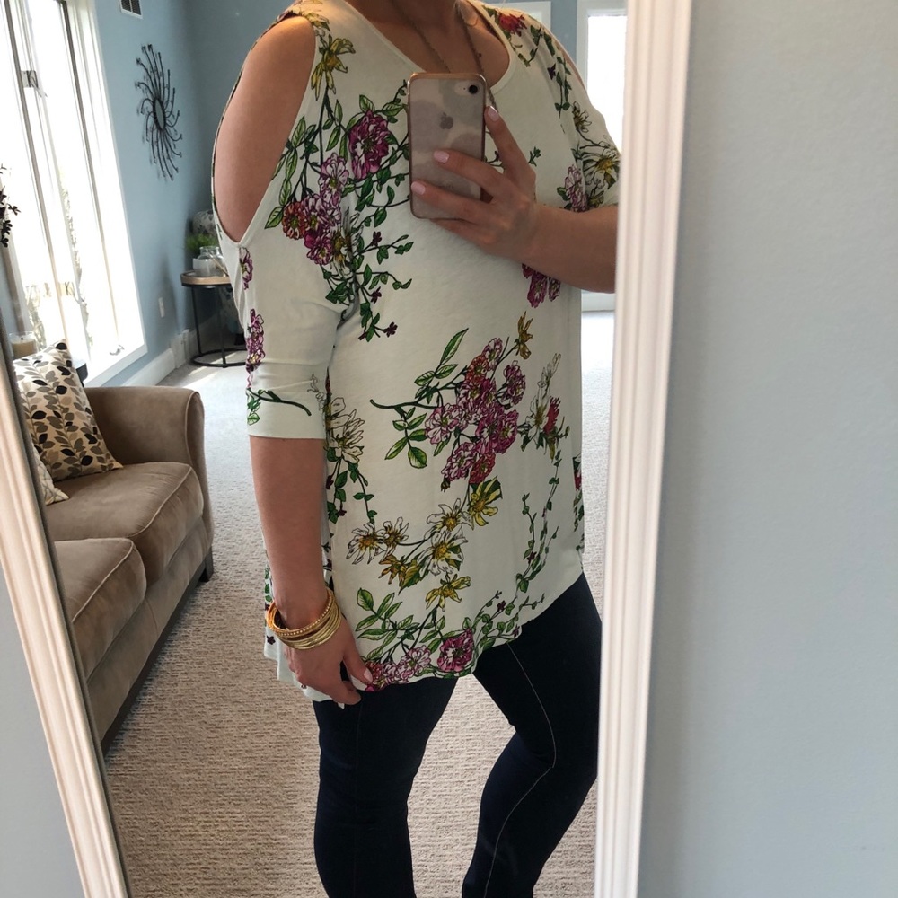 Garden Party Curvy Tunic